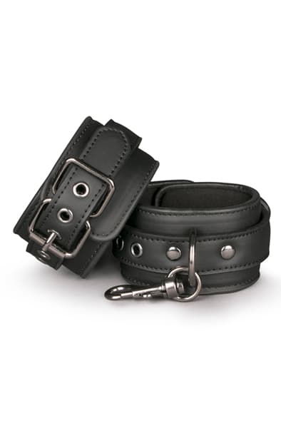 Easytoys Black Leather Handcuffs Håndjern