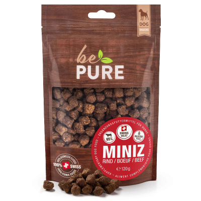 bePure Hundesnack Miniz Rind 120g