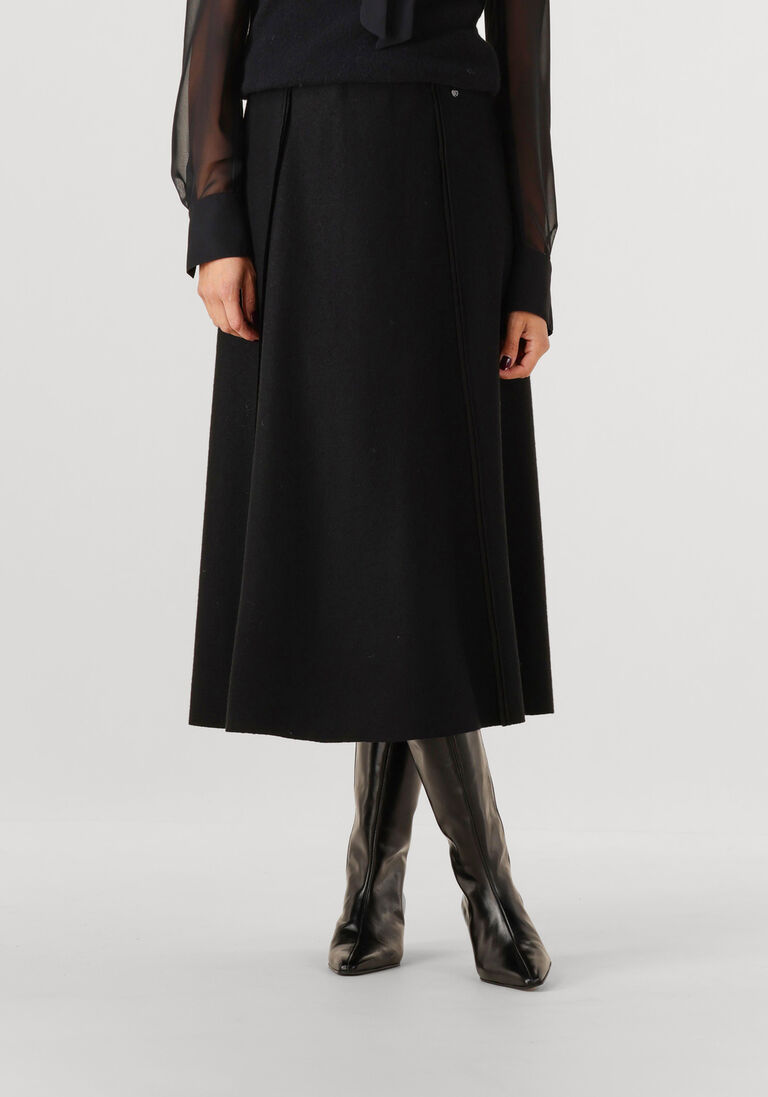 zwarte marc cain collection midirok zc 71.19 j30