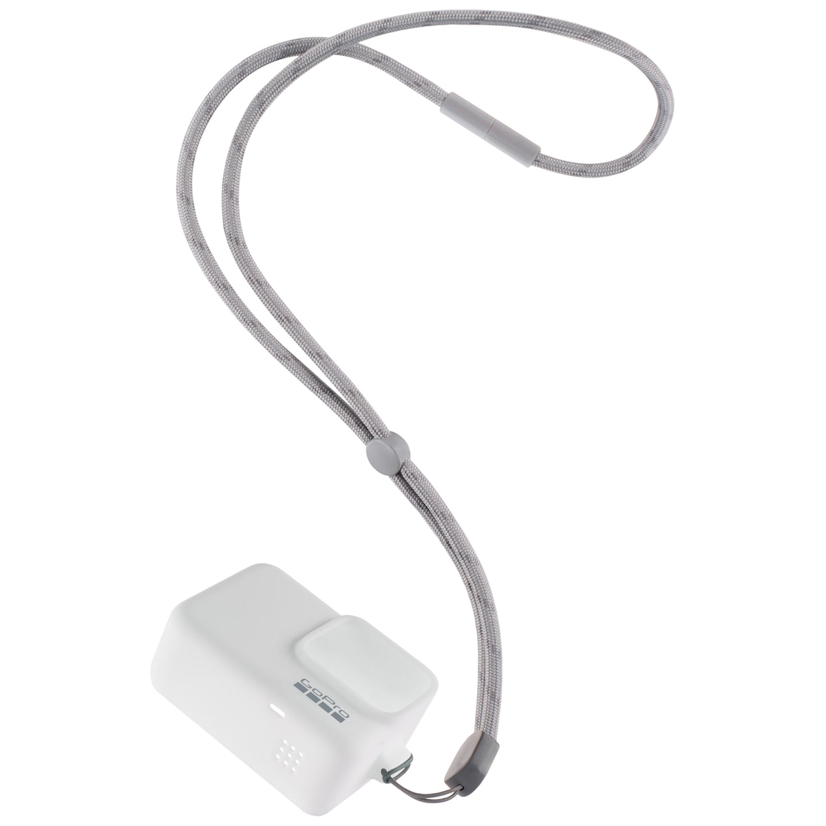 GoPro hylster + halsbånd (hvit)