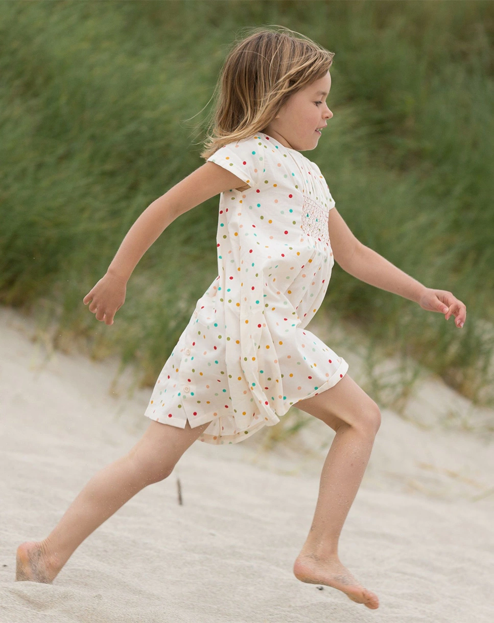 Kurzarmkleid RAINBOW SPOTS in bunt