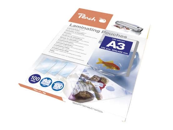 Peach lamineringsposer A3 100mic Glossy PP500-01 100PK