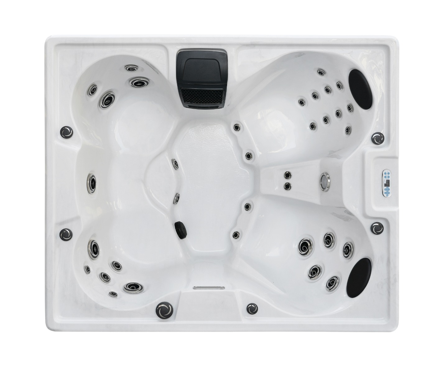 Badstuber Catania outdoor whirlpool 5-persoons wit