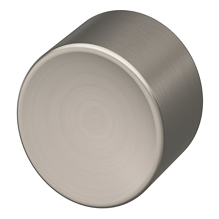 Bouton de meuble GoodHome Prat gris Ø3cm x l.3cm x h.2.8cm x p.2.8cm