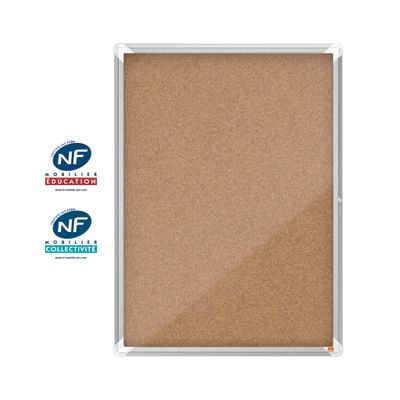 Nobo - Vitrine intérieure 9 A4 (1000 x 752 mm) - cadre aluminium fond liège