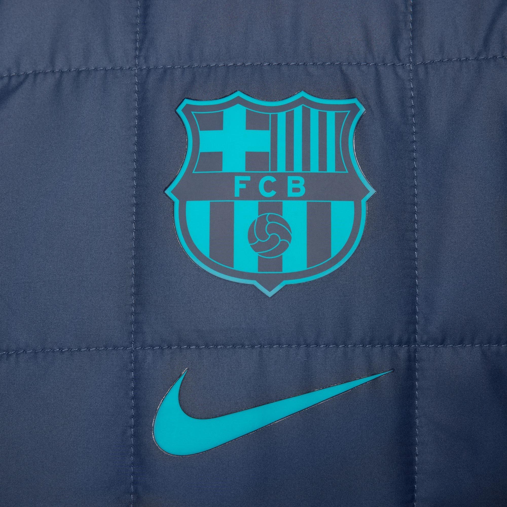 Nike FC Barcelona Mens Nike Soccer Synthetic Fill Jacket