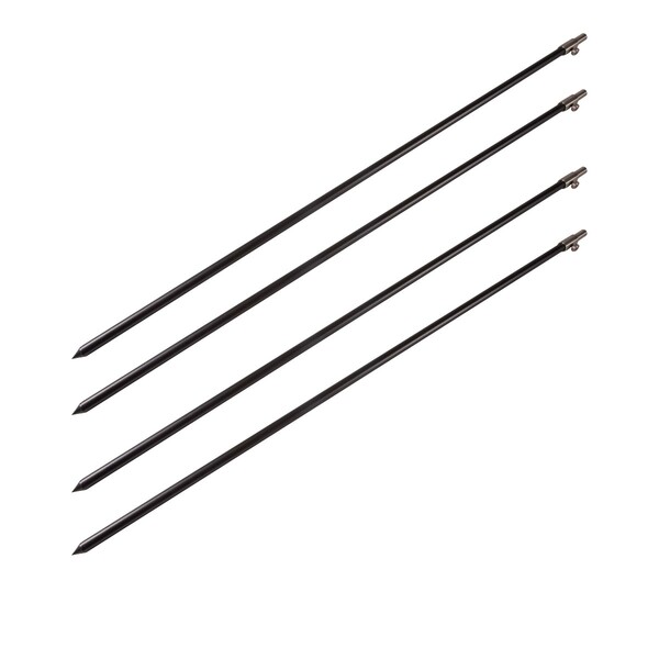 Set Piques Aluminium Noir Ultimate (4 Pièces)