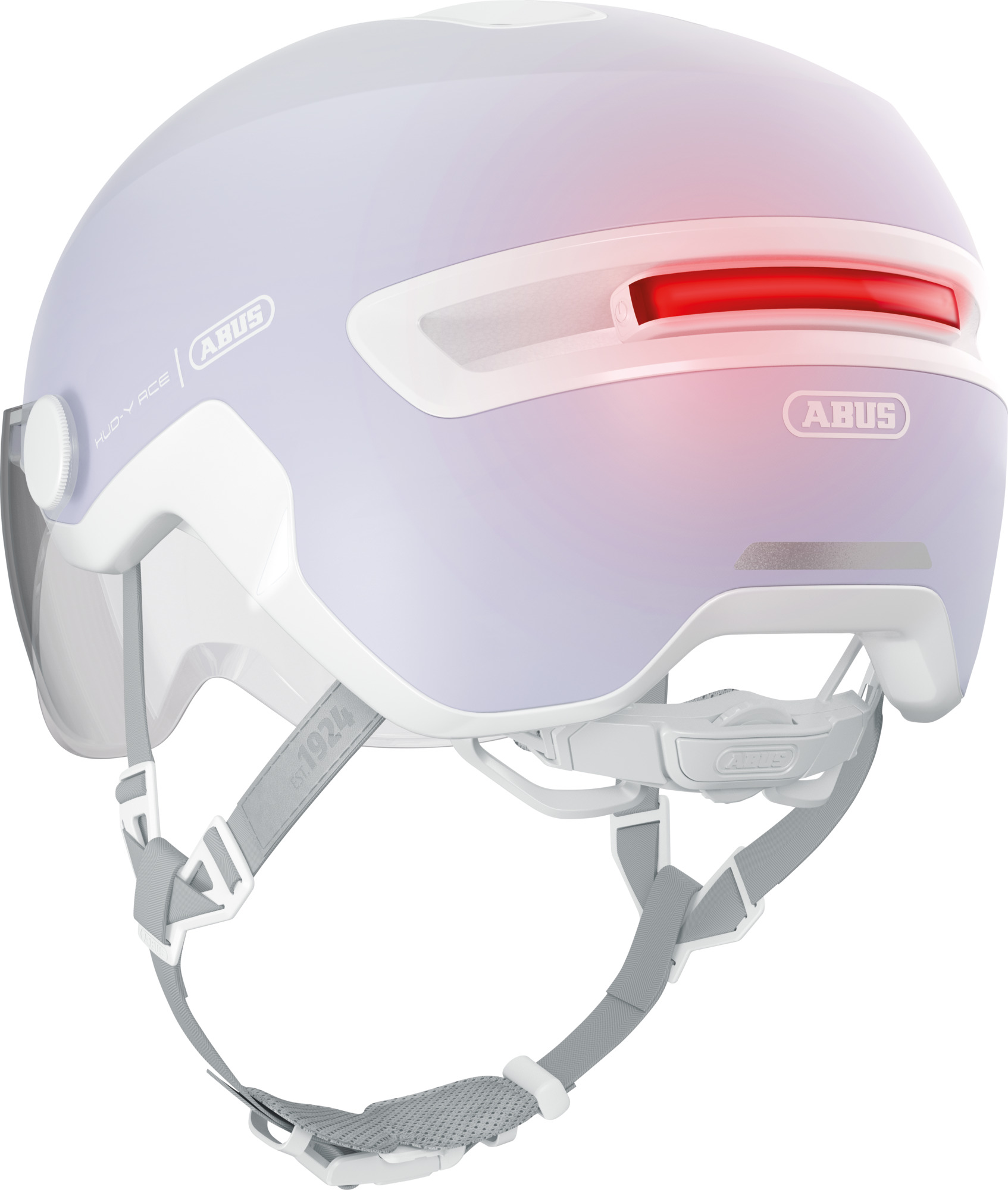 ABUS HUD-Y ACE cykelhjelm LED Pure Lavender