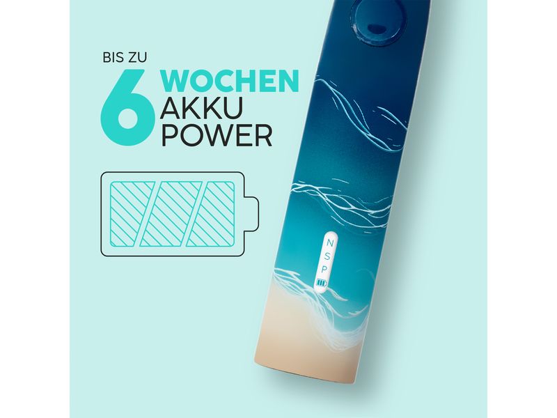 happybrush Schallzahnbürste ECO V3 Ocean Elektrische Zahnbürste