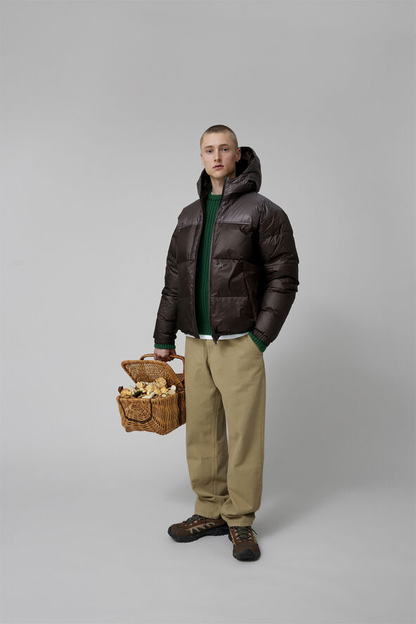 Forét GRAIN REVERSIBLE PUFFER JACKET Brown
