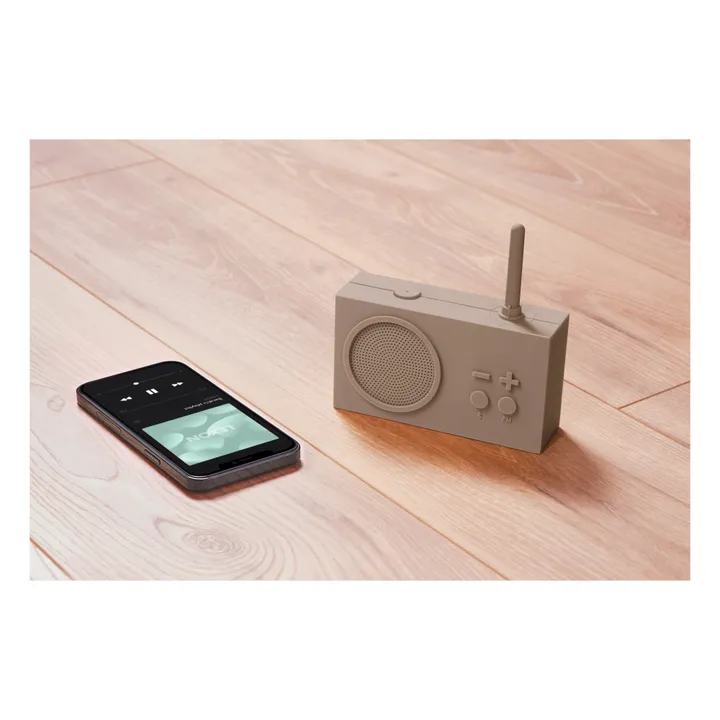 Lexon Radio bluetooth étanche Tykho 3  | Taupe