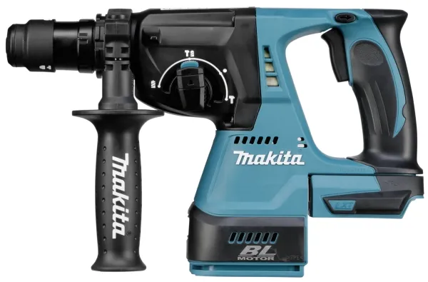 Makita DHR243 - Roterende hammer - ledningfri - 3 tilstande - SDS-plus - 2 Joule - intet batteri - 18 V - SOLO