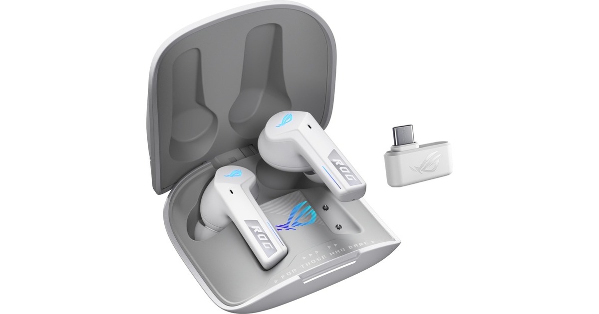 ASUSROG Cetra True Wireless SpeedNova in-ear oortjes  (Wit)