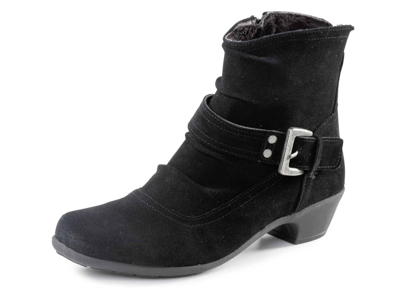 ELENA EDEN Stiefelette mit flotter Raffung und Zier-Schließe