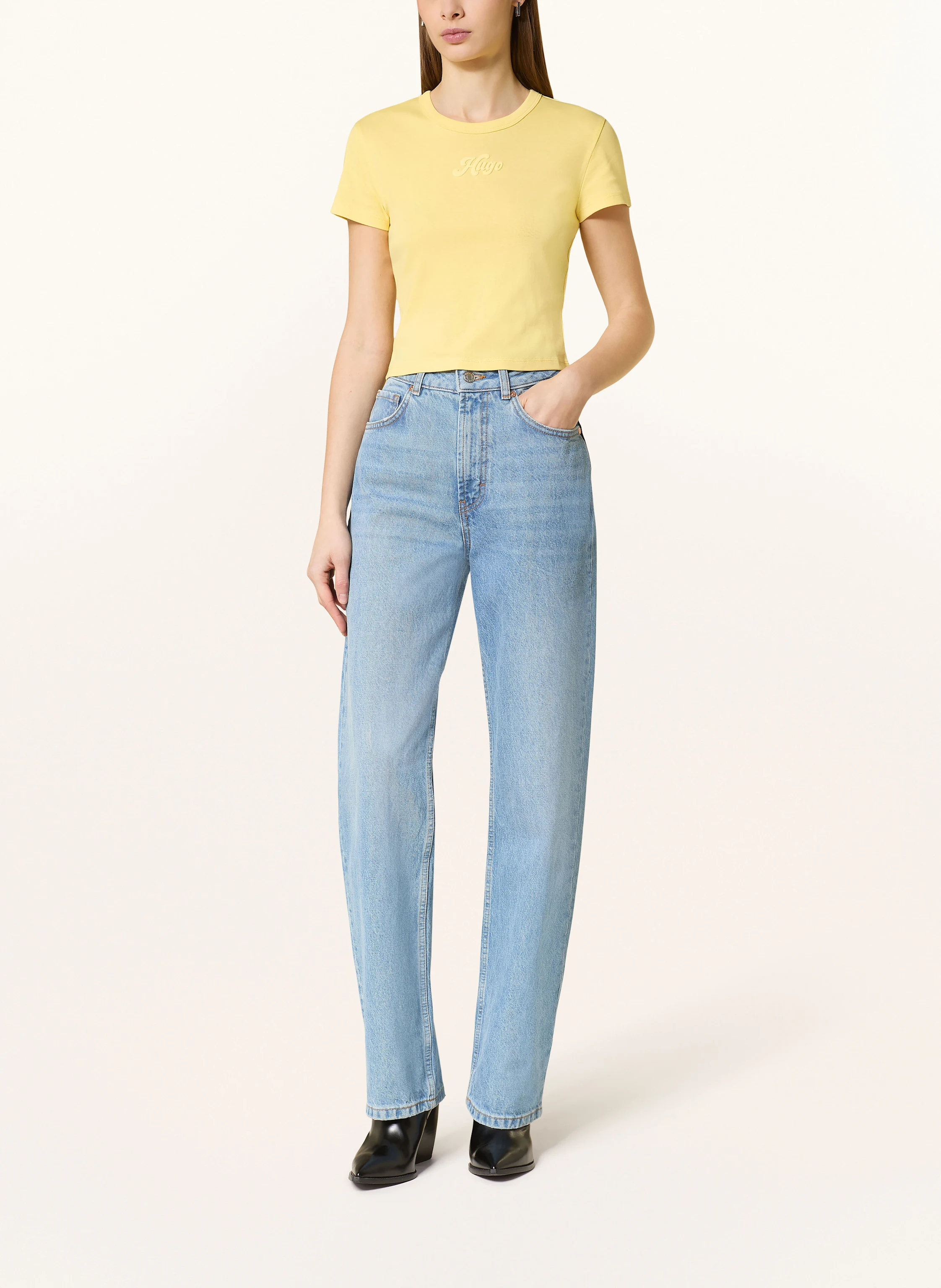 HUGO Cropped-Shirt DELANOR