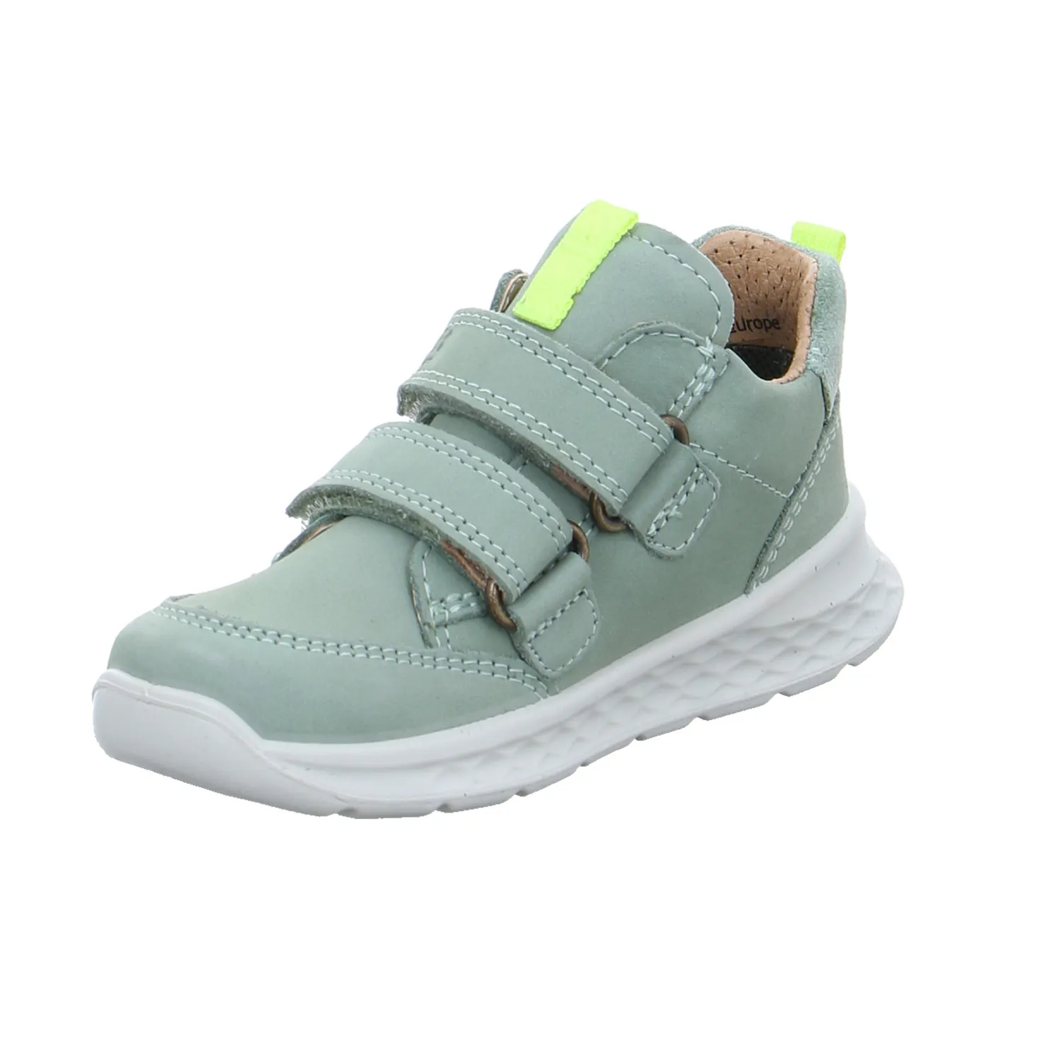 SUPERFIT Lauflernschuh Pastelgrün Leder  Unisex Lernlaufschuh