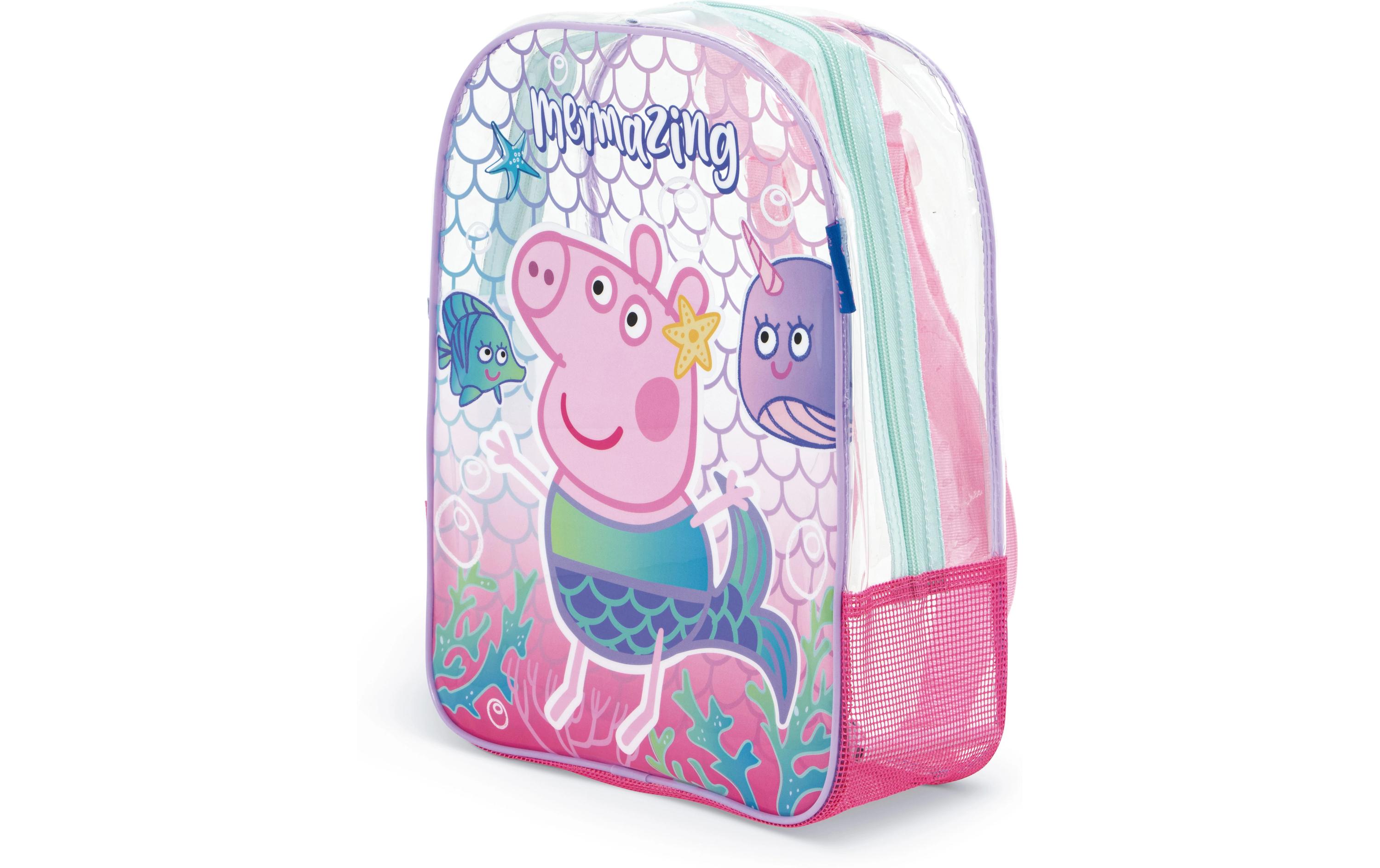 Rucksack Peppa Pig 31 x 25 x 23 cmTransparenter Strandrucksack