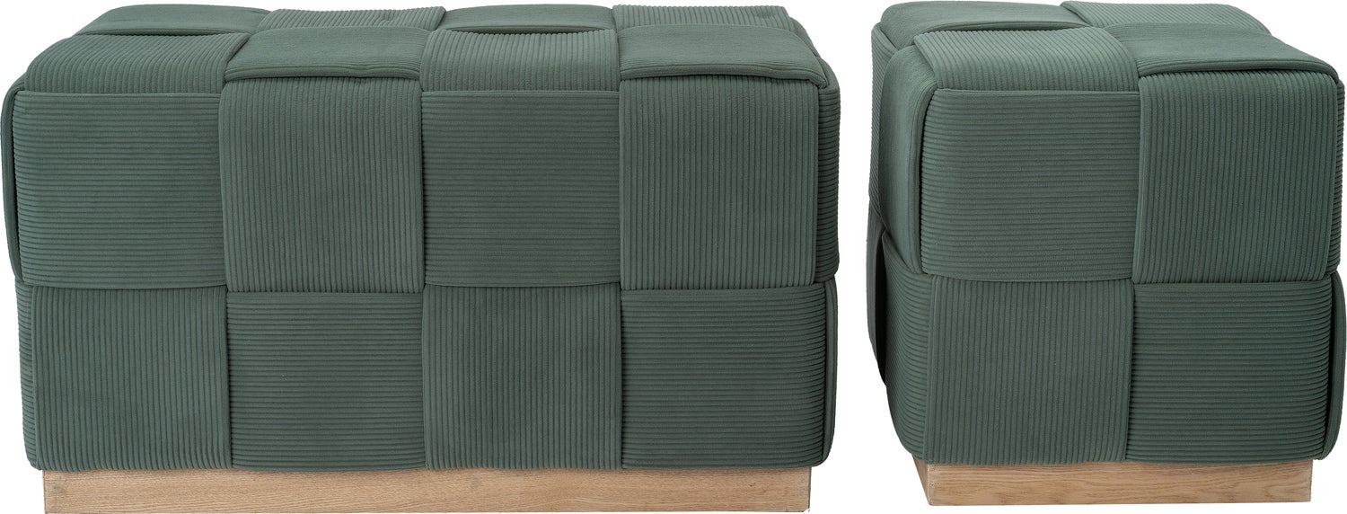 Intratuin poef Dam groen 84 x 44 x 45 cm