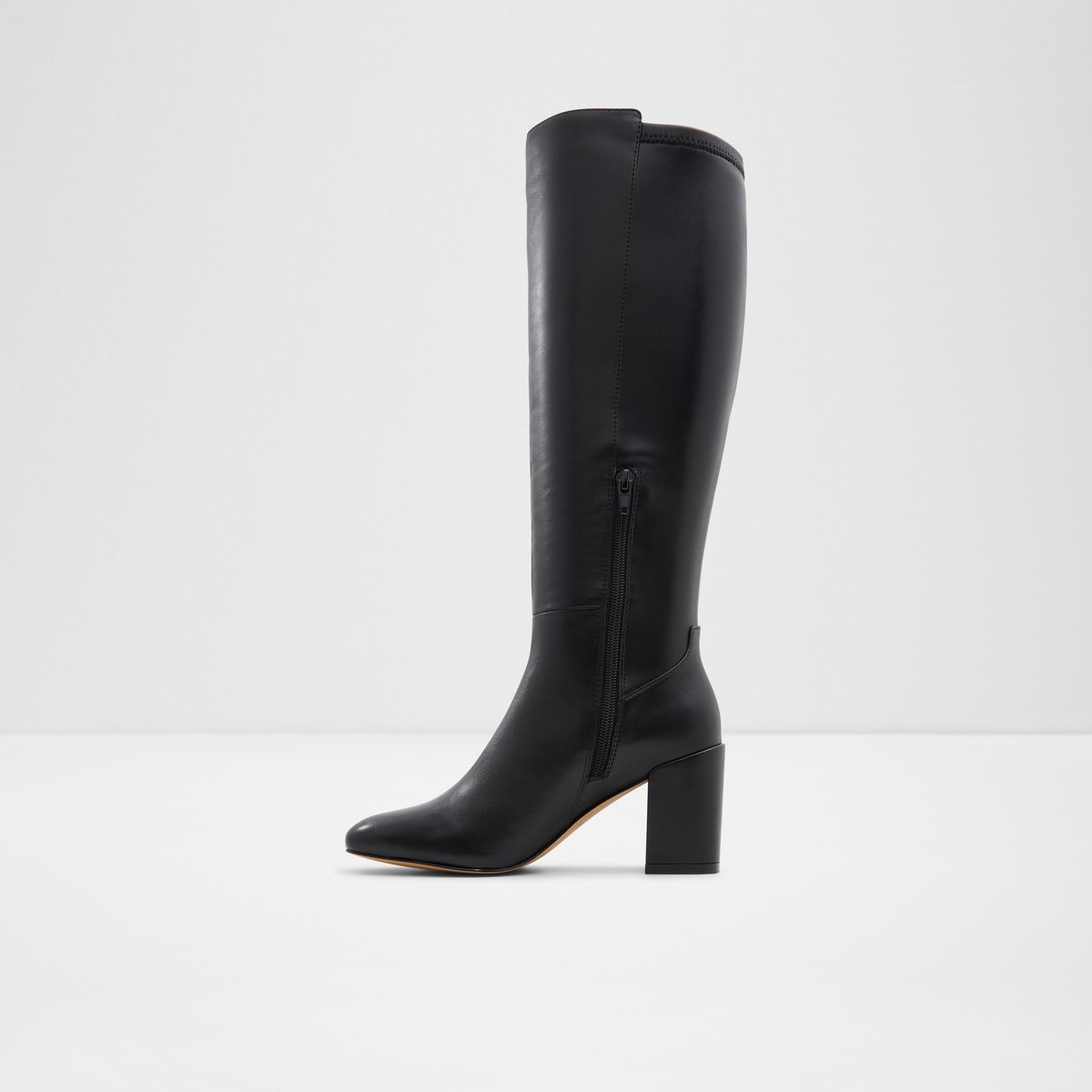 Satori Black Leather Smooth Women Dress boots