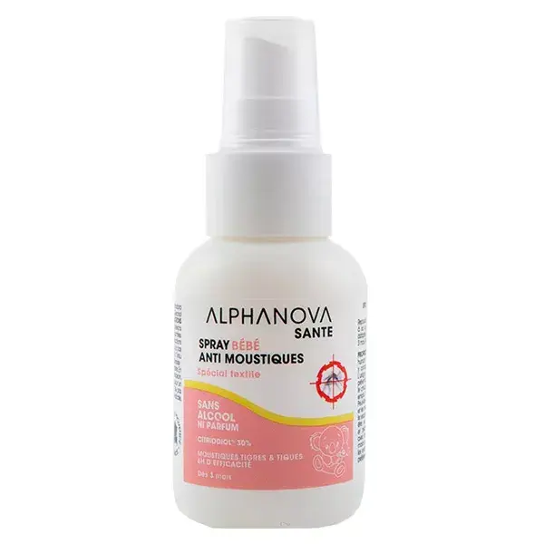 Spray repelente de mosquitos para tecidos Alphanova Baby 50ml