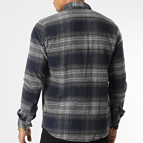 Surchemise Carreaux Y-2240 Bleu Marine Gris Chiné