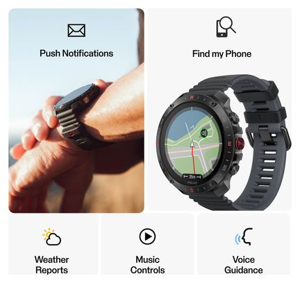 Montre GPS Polar Grit X2 Pro Noir Night avec Bracelet Nylon Hook & Loop