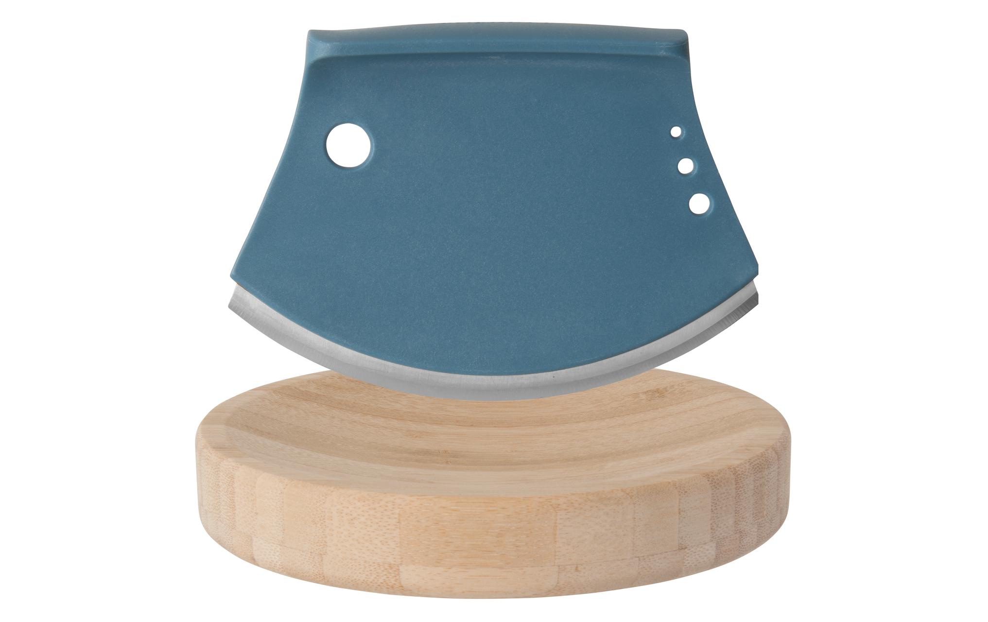 Kräutermesser Leo 2-teilig, BlauKräuterschneider Set