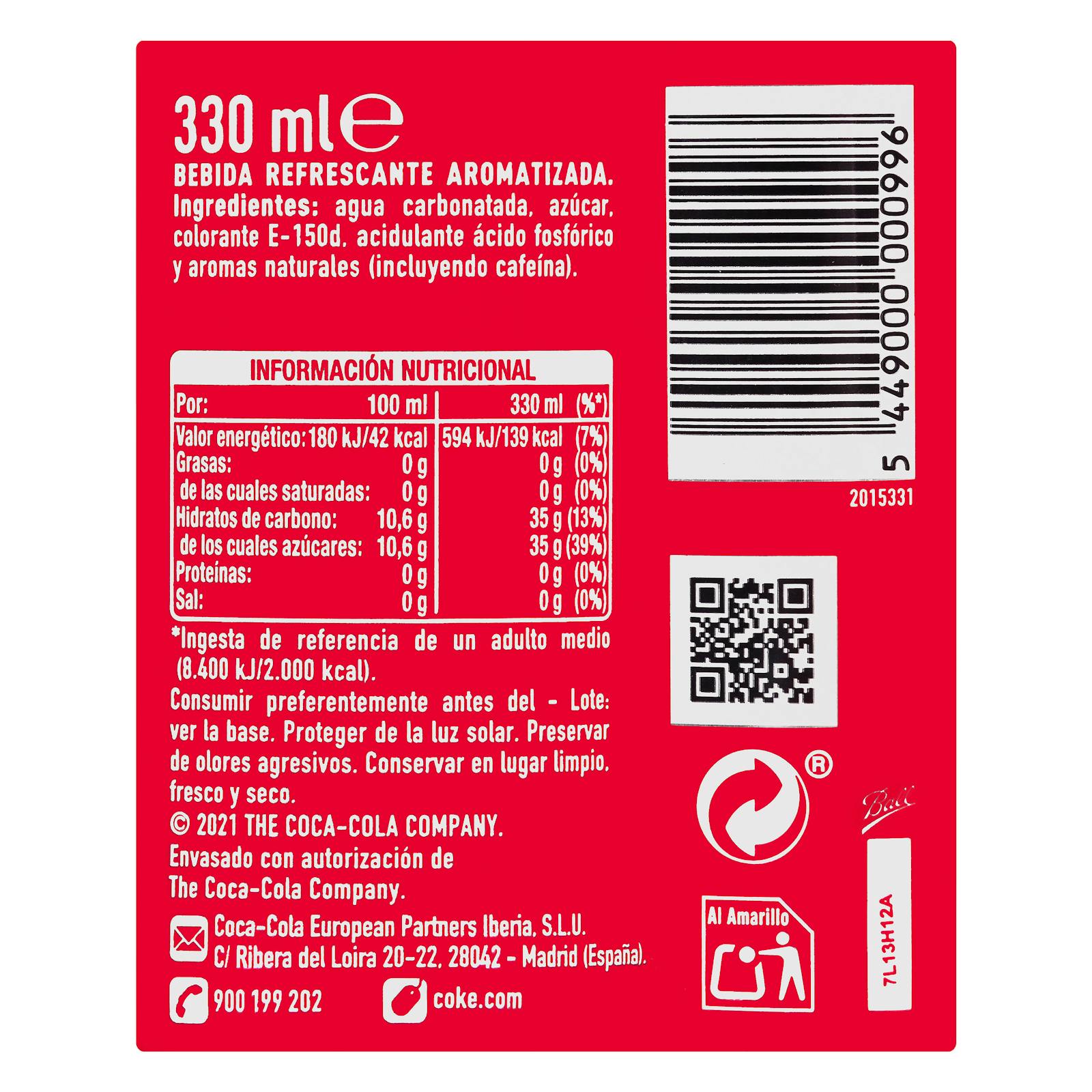 boisson gazeuse Coca-Cola