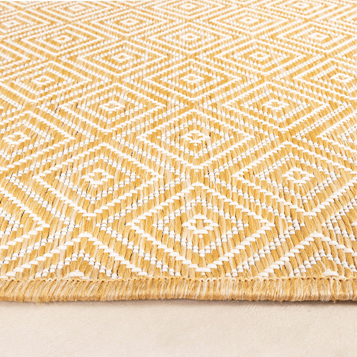 Buitenkleed - Summer Tile Geel