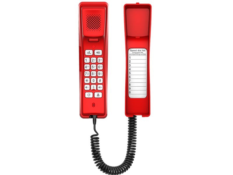 Fanvil Wand-/Tischtelefon H2U Rot Fanvil H2U Kompaktes IP-Telefon