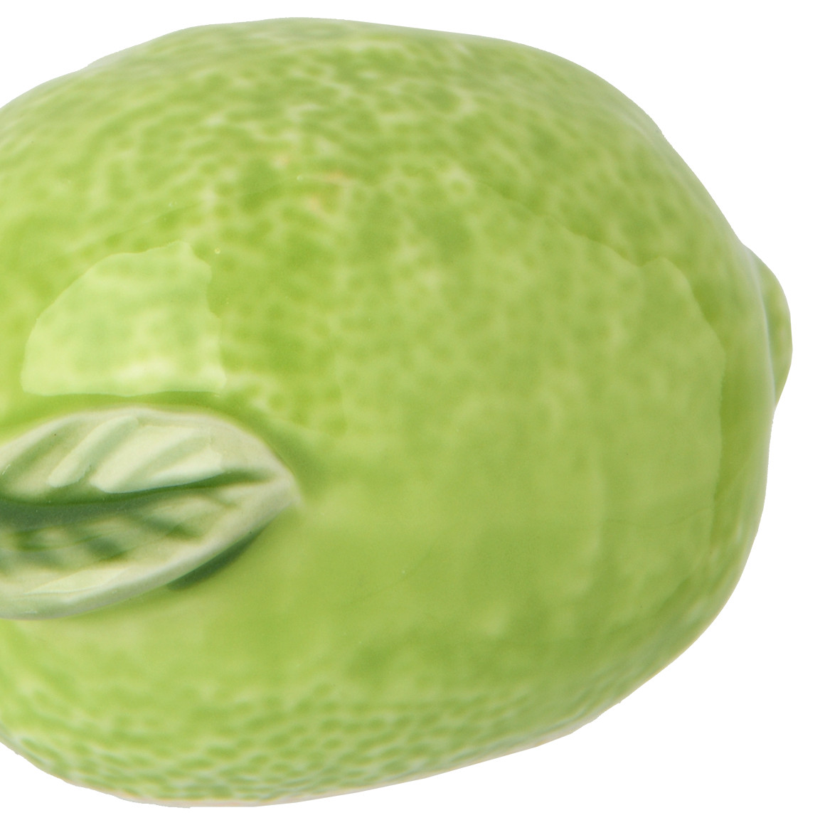 Deko-Limette aus Keramik hellgrün