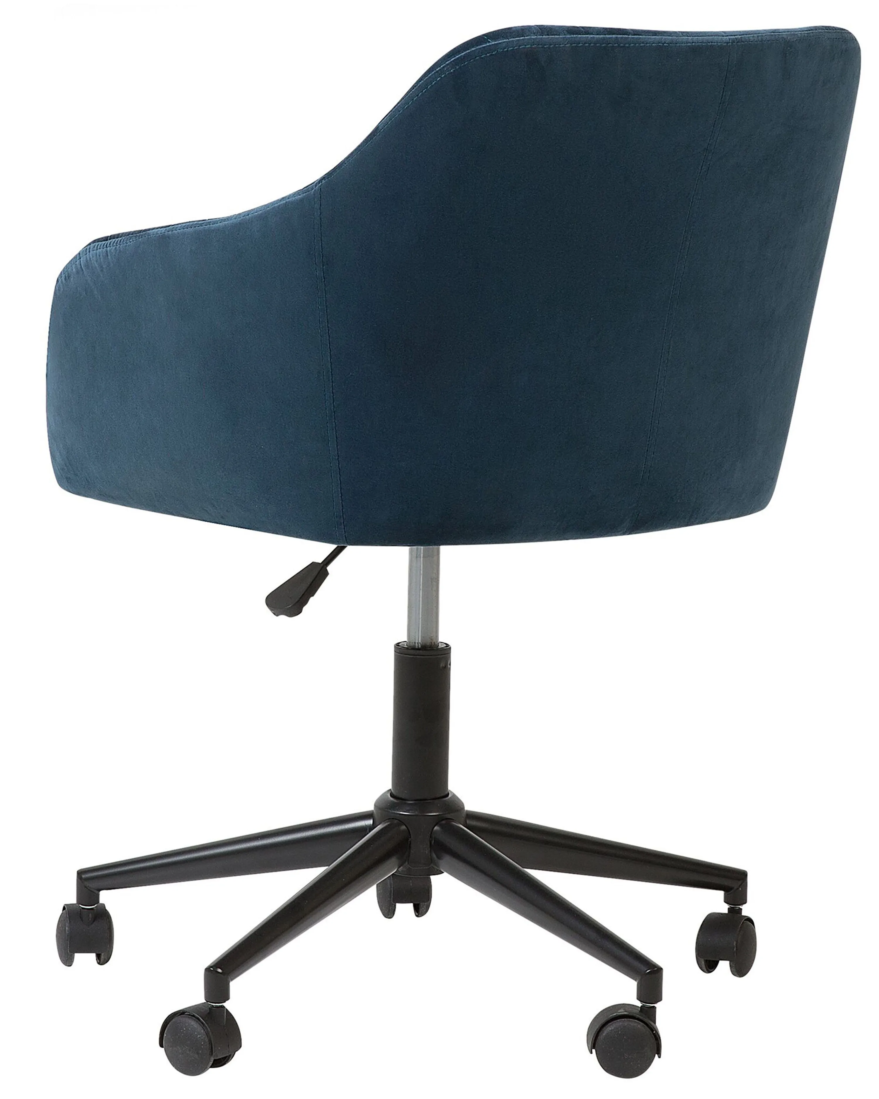 Bureaustoel VENICE Fluweel Marineblauw