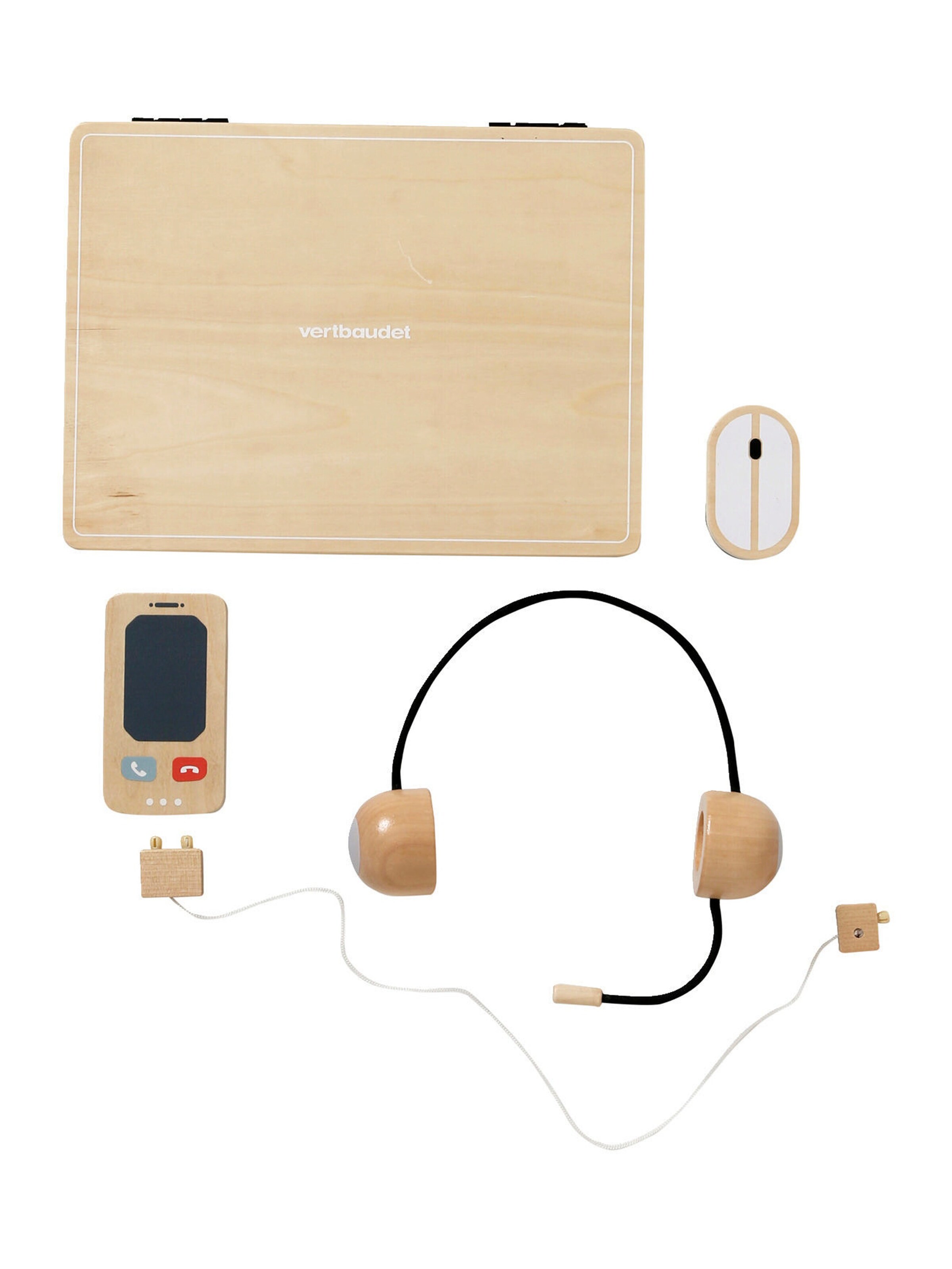 Vertbaudet Homeoffice-Set, Holz FSC® mehrfarbig