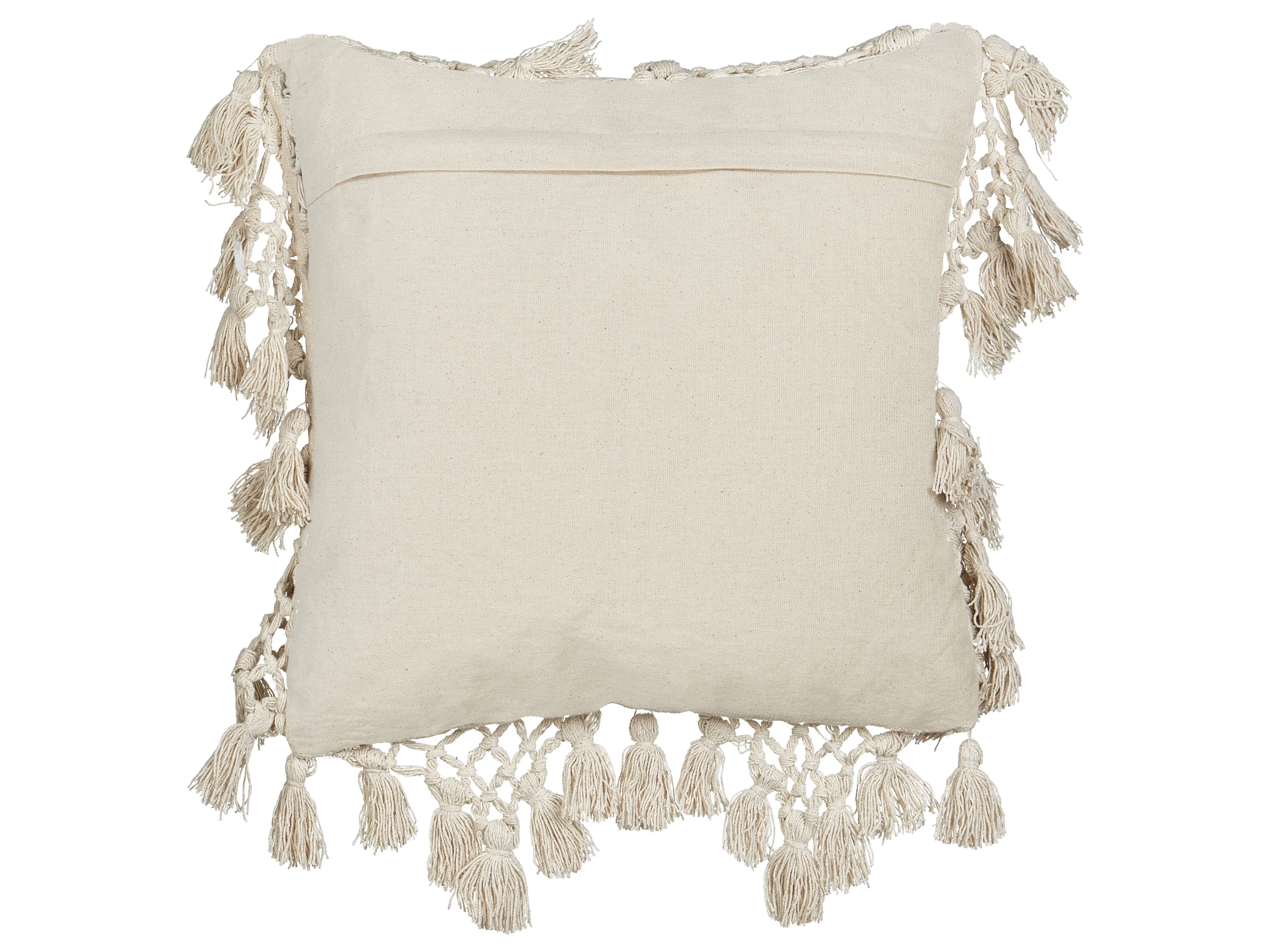 Set van 2 sierkussens OLEARIA Katoen 45 x 45 cm Beige effen