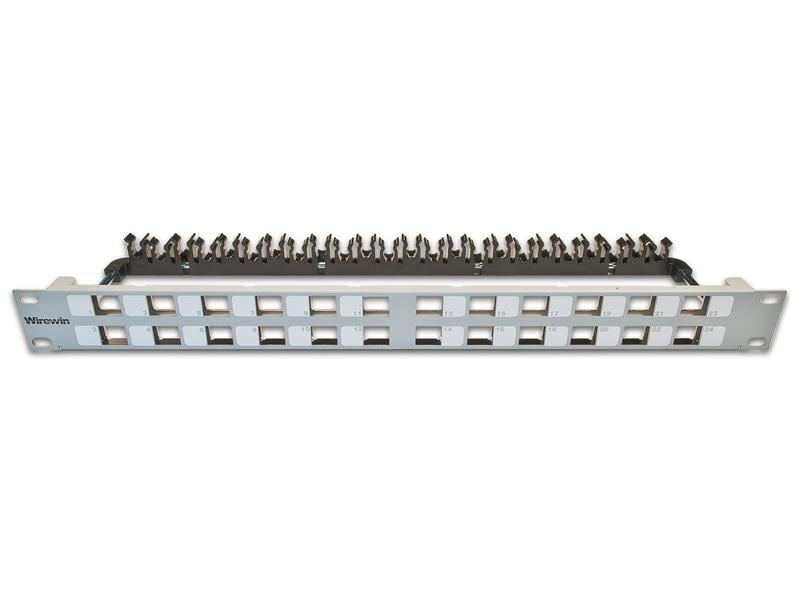 Wirewin Patchpanel 24 Port, Keystone, 1HE 19