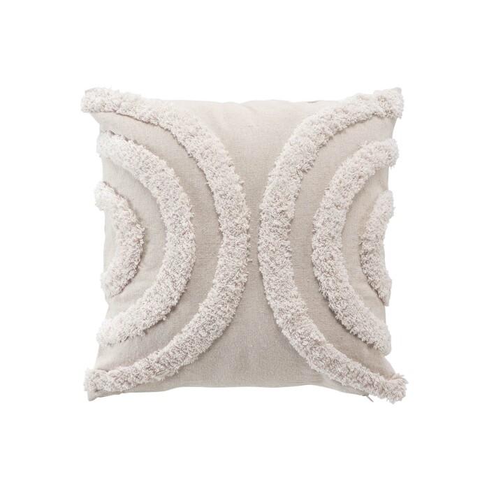 COUSSIN 40X40CM POLYCOTON TUFTE ZITA NATUREL