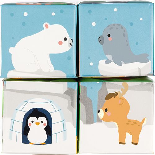 Janod badpuzzel kubussen - 4st