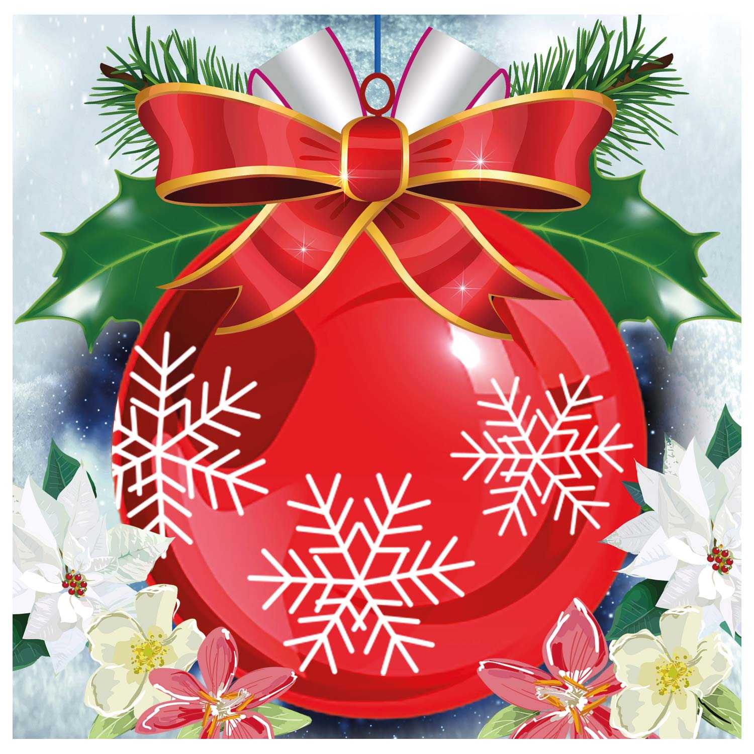 Diamond Painting Weihnachten Karten-Set mit Umschlägen 4er