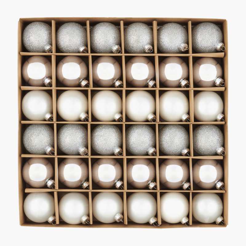 Juletrekule, 36-pakning, bronse