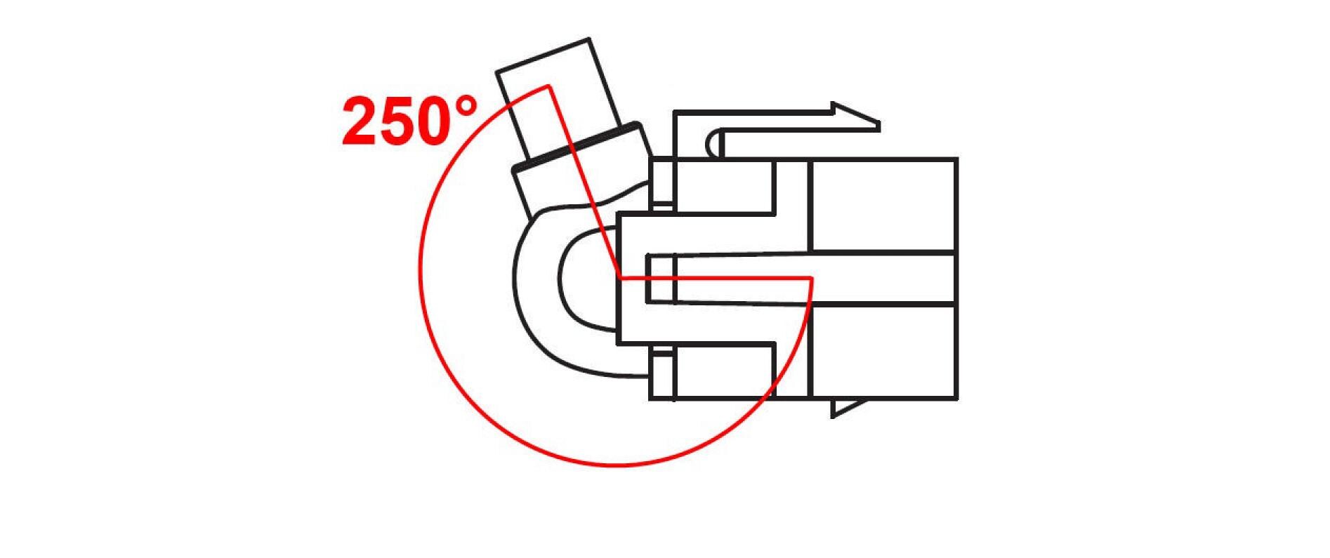 Keystone-Modul USB2.0, A - A, (f-f) 250° gewinkelt, WeissKeystone-Modul mit Kabel