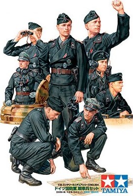 Tamiya - Wehrmacht Tank Crew Set - Model Figurer - 1:35 - 35354