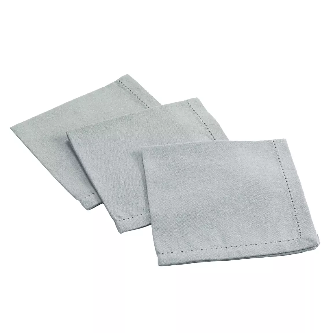 Lot de 3 serviettes (40 x 40 cm) Charline Grises