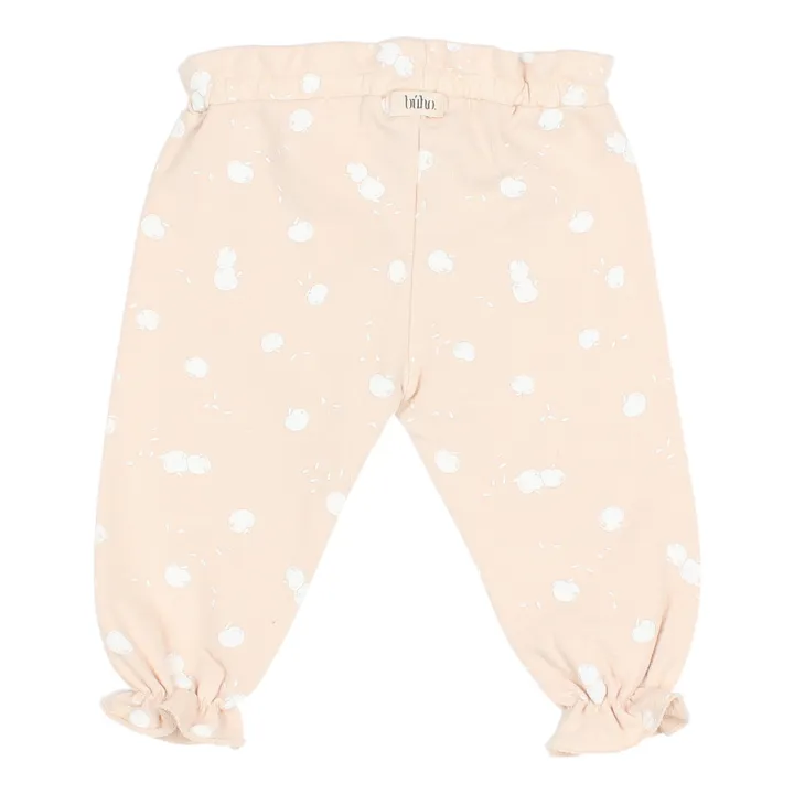 Búho Legging Coton Bio Pommes | Rose pâle