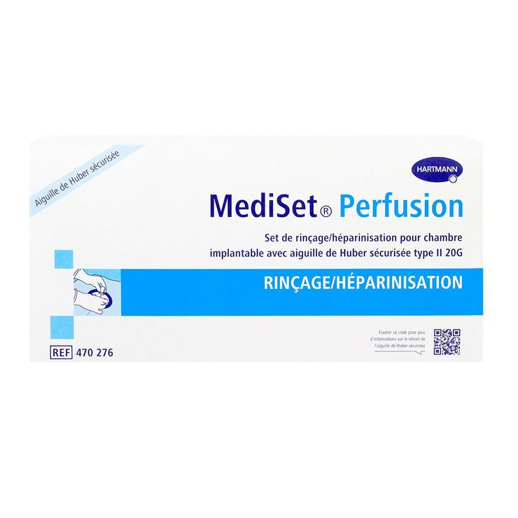 Set de rinçage avec aiguille de Huber sécurisée Perfusion