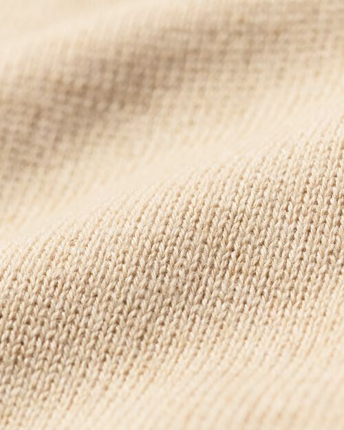 Grenouillère cache-cœur en maille fine pour bébé sable