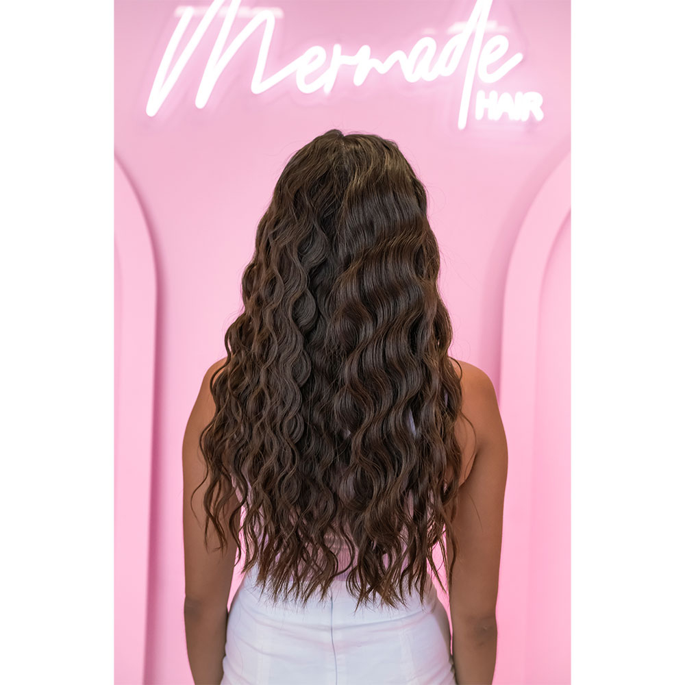 Mini Hair Waver 25mm Dreifaches Keramik Welleneisen Lockenstab  - Pink