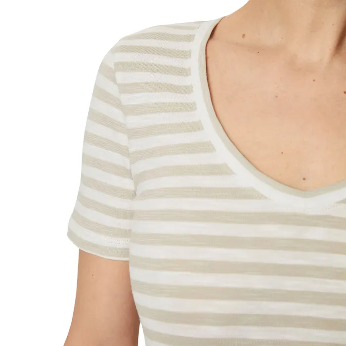 Marc O'Polo Striped V-neck Shirt Dames