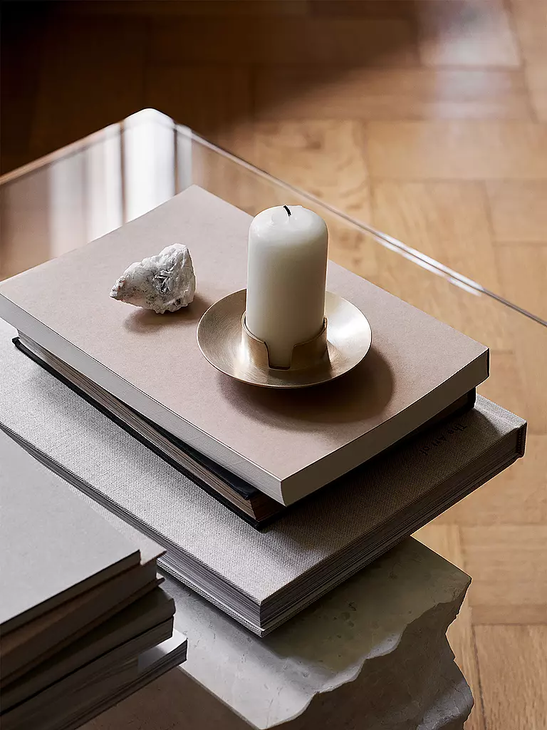 FERM LIVING Kerzenhalter BLOCK Brass gold