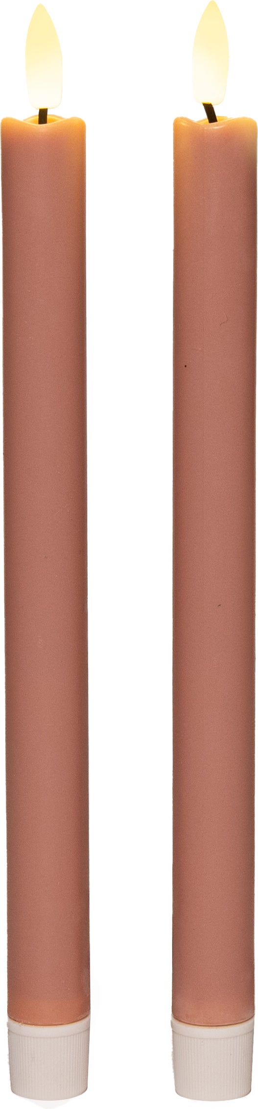 Anna's Collection LED dinerkaars Larni roze D 2,1 H 25 cm 2 stuks