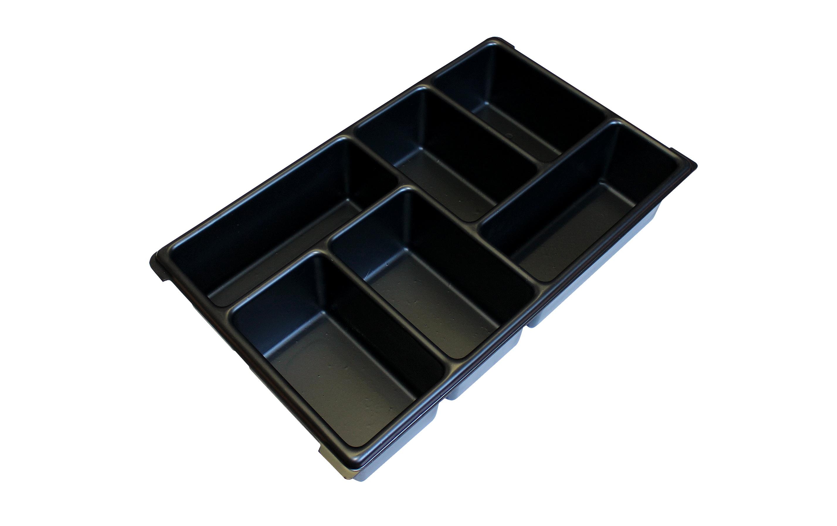Kleinteileeinsatz XL-Boxx mit 6 MuldenKleinteileeinsatz mit 5 Mulden